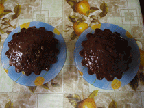 Шоколадные кексы в духовке