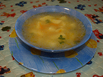 Постный рисовый суп